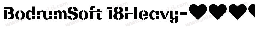 BodrumSoft 18Heavy字体转换